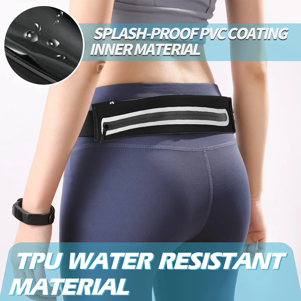 Running Belt Fanny Pack Running Waist Pack, Women & Men Fitness Workout Bag Adjustable Sport Travel Fanny Pack Cell Phone Holder 4