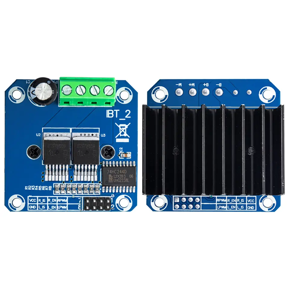 1~2PCS H-Bridge High-Power Motor Driver Module, DIY Smart Car Current Diagnostic for Arduino, Double BTS7960, 43A, EGBO image 8