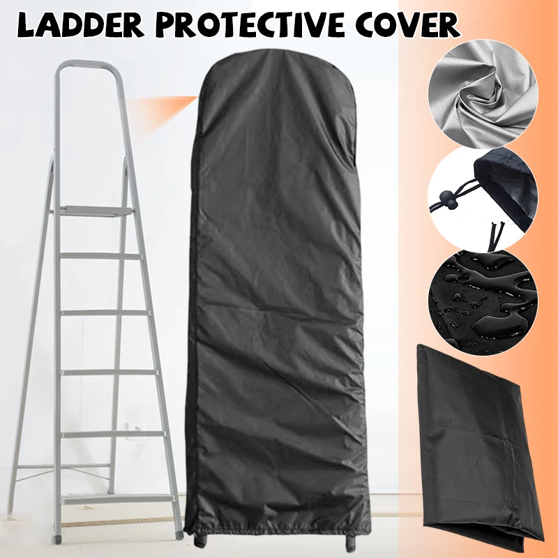 Folding Ladder Dust Cover Portable Ladder Protective Cover Outdoor Step 210D Waterproof Dust-Proof Case with Drawstring disposable dust cover