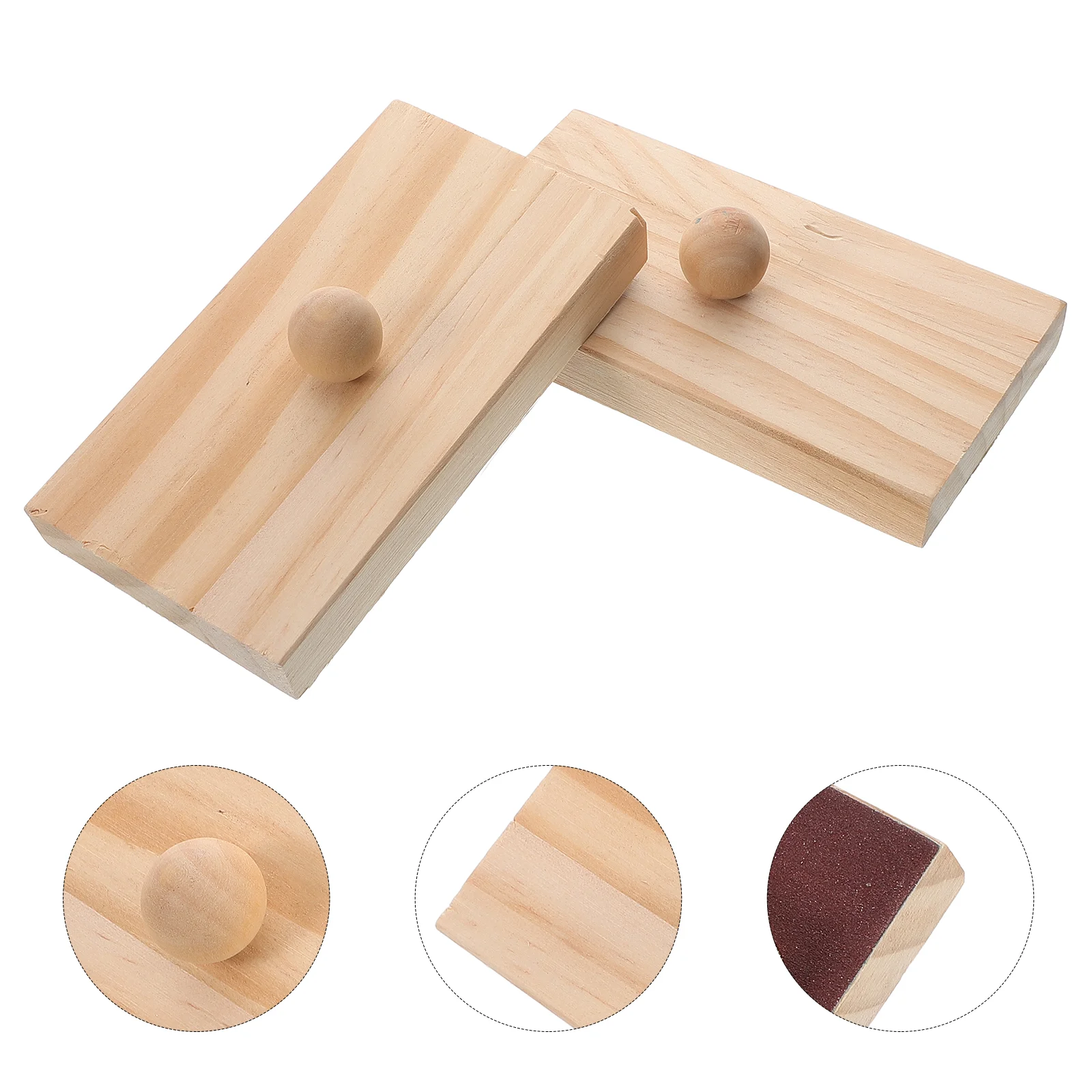 1 Pair Percussion Sand Block Toy for Kids Wooden Instrument for Early Music Education and Rhythm Practice Toddler Musical Instru