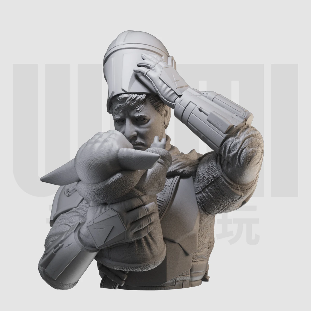 1/10  GK resin white mold figure model