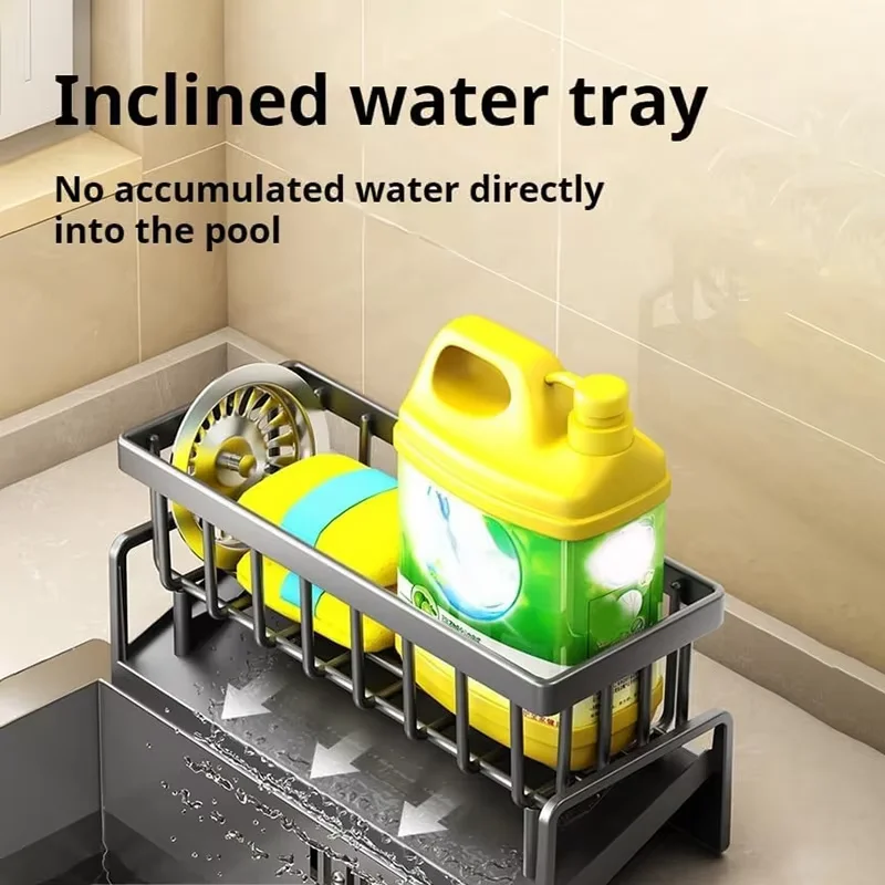 Kitchen drain rack sink bowl plate chopstick storage rack pool thickened hole-free water filter basket multi-function rag,kitchen storage rack,dish drying rack,sink drain rack,under sink storage rack,kitchen drain basket,under sink organizer