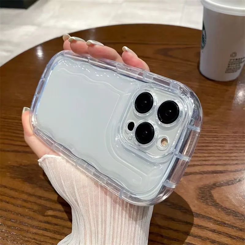 Crystal Clear Airbag Shockproof Phone Case with Camera Protection