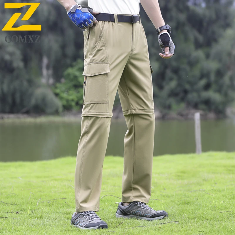 EiAO Men's  Hiking Pants Spring-Summer Quick-Dry Convertible Lightweight Stretch Water-Resistant Multi-Pocket Outdoor Trekking