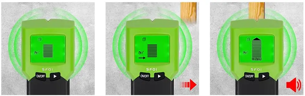 5 in 1 Wall Scanner Detector,Digital Stud Finder with LCD Display, Metal/AC Wire