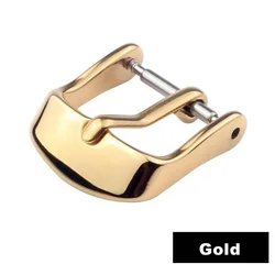 Stylish Stainless Steel Strap Buckle in Multiple Finishes - 8mm (Gold)