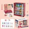 Scanning Cash Register Bills Coins Children's Food Simulation Supermarket Play House Game With Sound Lights Kids Toys Xmas Gifts 5