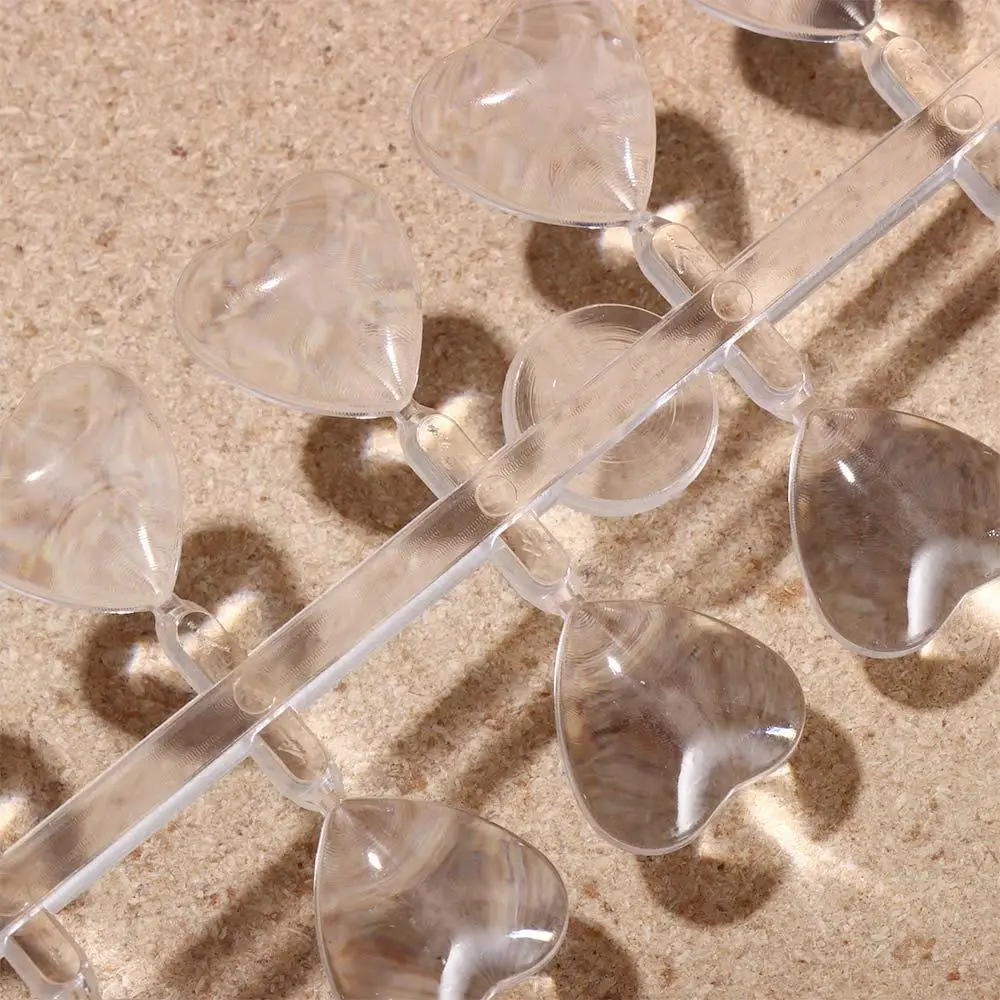 Square Acrylic Heart Shape Nail Polish Practice Color Showing Shelf Nail Tools Clear Nail Color Card Nail Color Display