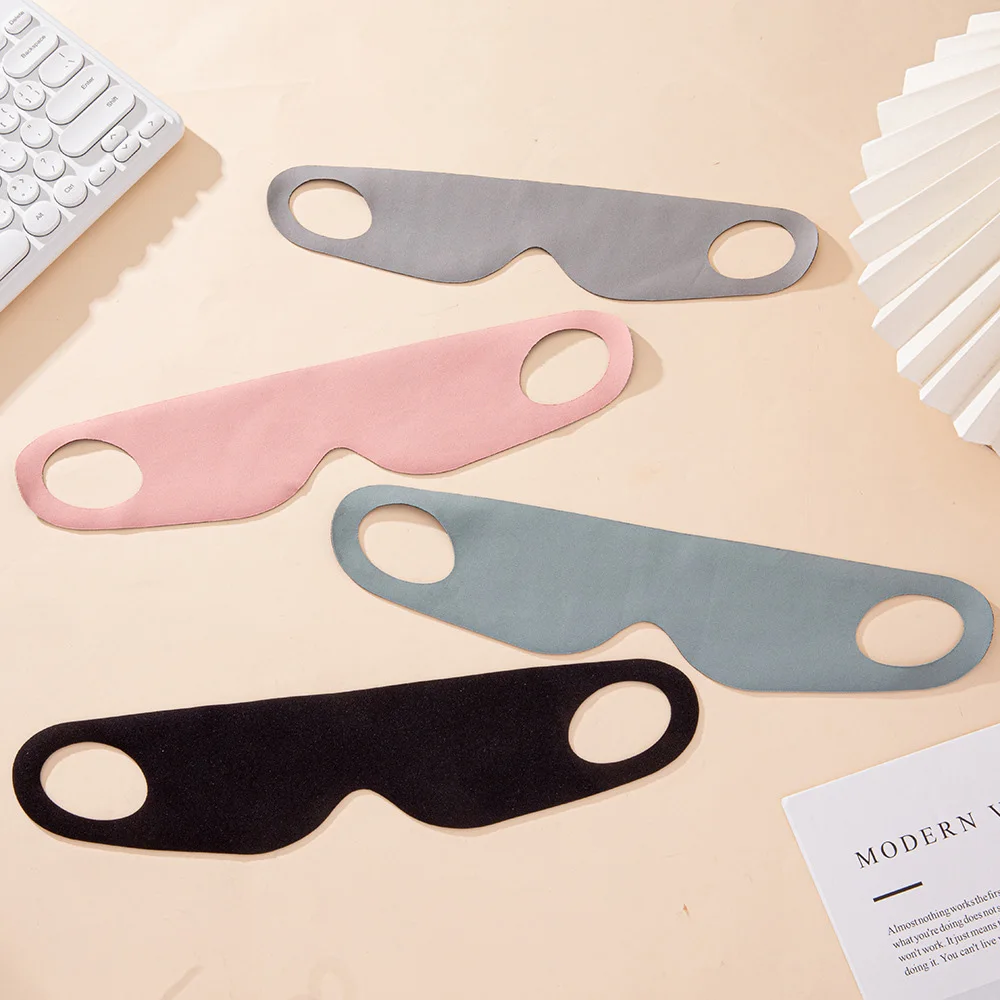 Concise Shading Sleep blindfold Sleep Mask Cotton Filled Sleeping Mask Travel Relax Sleeping Eye Mask Ear-hanging Type