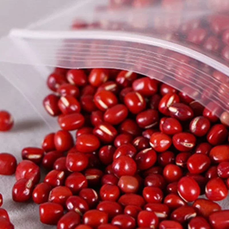 Bolsas de plástico resellables para sellar, bolsas transparentes reutilizables de polietileno para almacenamiento de alimentos, reutilizables al vacío, 100/300/500 unids/lote por paquete - Imagen 2