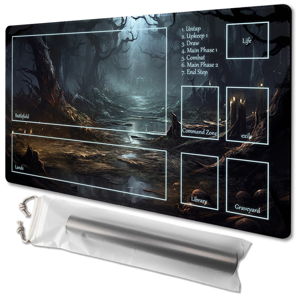 

Игровой коврик TCG для настольной игры Dark Forest, размер 60x35 см