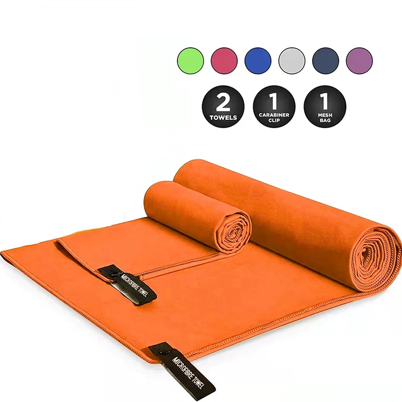 Exercise Towel Sport Microfiber Quick Dry Pocket Towel Portable Ultralight Absorbent Large for Swimming Fitness Yoga Beach