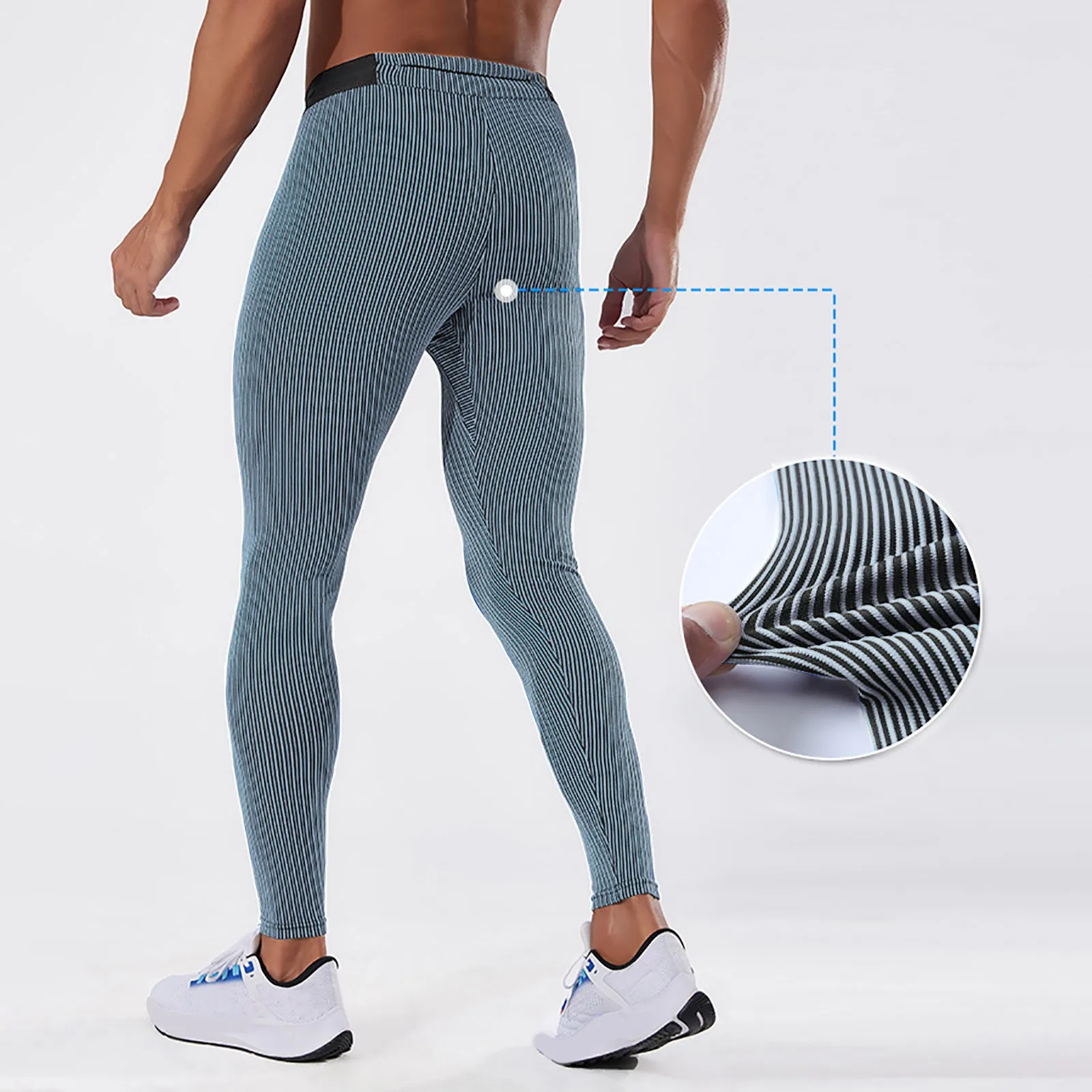 Men's Fit Tight Leggings Running Tight Pants Threaded Elastic Fitness Pants Gym Athletic Skinny Push Up Leggings sport jogging trousers