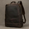 2023 New arrival leather backpack computer backpack 15.6 inch laptop bag for men male travel bags vintage business daypack men 1