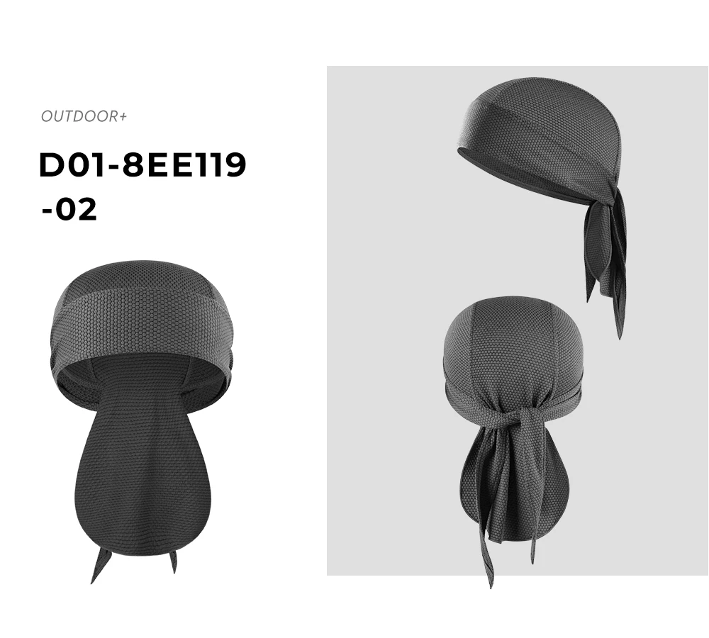 Lightweight Short Tail Breathable Adjustable Du-Rag/ Bandana/ Headband/ Headwear