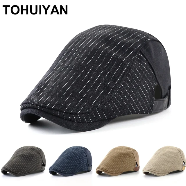 Sombrero De Cuero Para Actividades Al Aire Libre Para Hombre, Boina Plana,  Cálida, Ajustable, Alta Calidad, Gatsby, Retro, Otoño E Invierno - Boinas -  AliExpress