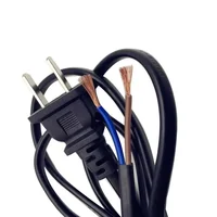 1.8M EU US Plug Dimmable Switch Cable Light Modulator Lamp Line Dimmer Controller Table Lamp power wire Black and white - Image 6