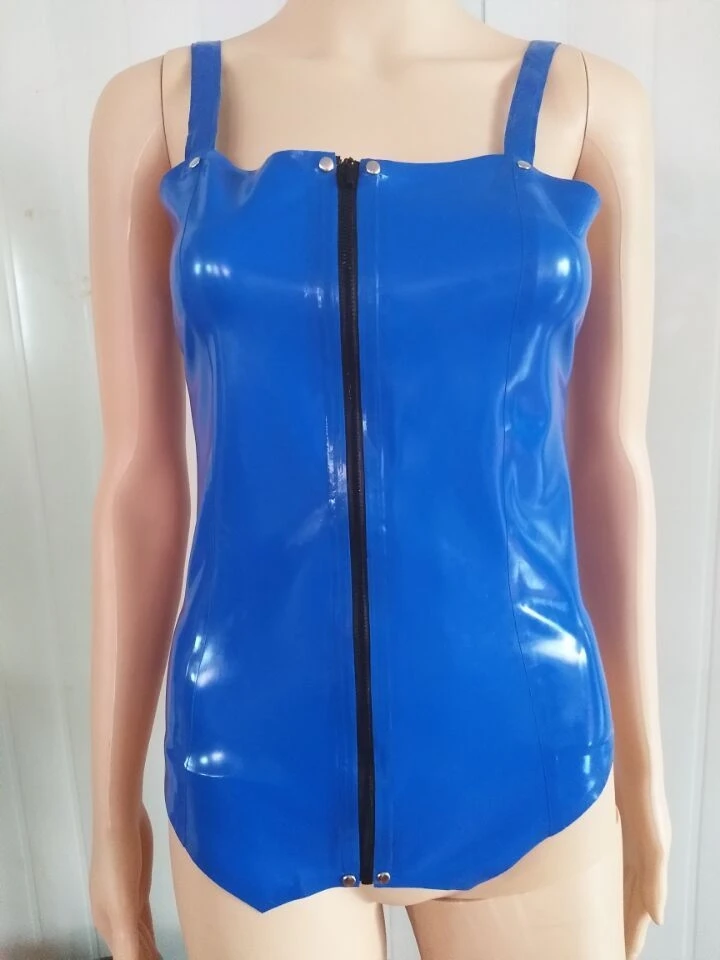 

Latex Rubber Gummi Fashion sexy sling jacketcoat jacket Size XS~XXL