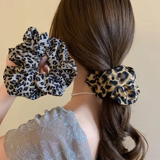 Y2K Leopard Print Hair Bands - Versatile & Chic