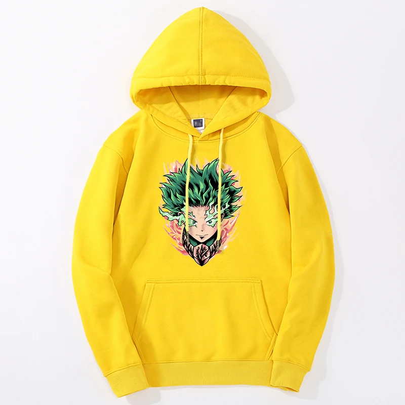 

My Hero Academia 2024 Japan Anime Hoodies Men Bakugou Deku Winter Manga Sweatshirts Harajuku Casual Oversized Tracksuit Clothes