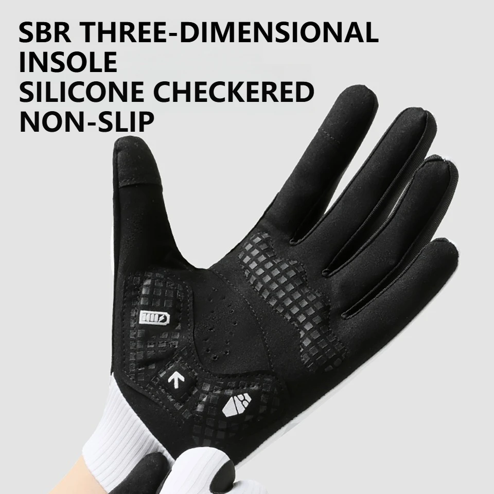 Unisex Full Finger Breathable Cycling Gloves - Anti-Slip & Shock Absorbing for Outdoor Summer Riding