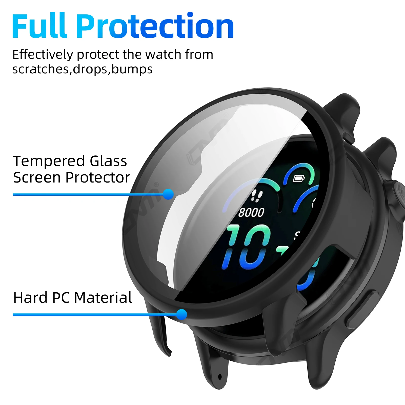 Premium Tempered Glass Screen Protector & Hard Protective Bumper