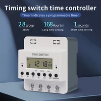 Digital Timer Switch 220V 60A Weekly 7 Days Electronic Programmable Timer by Din Rail Mount for Street Light Timing Switch 2