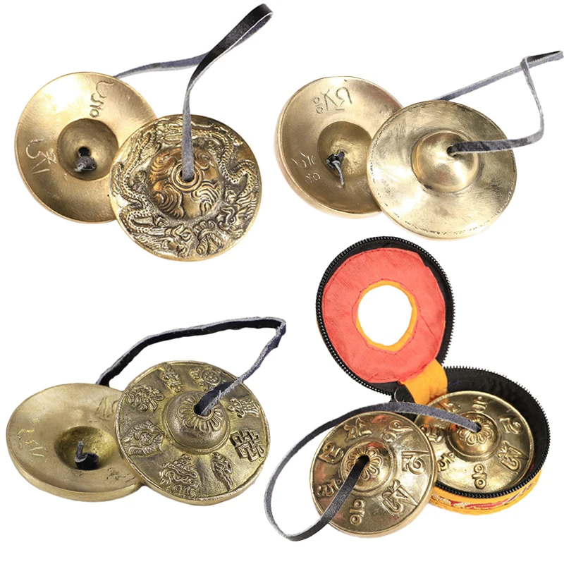 Bell Cymbals Meditation Tibetan Bells Instrument Chime Tingsha Yoga Chimes  Finger Hand Symbols Brass Religious Cymbal Percussion - AliExpress