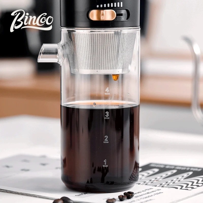 Bincoo Cold Brew Coffee Pot Set Drip Filter Ecocoffee Iced Tools Barista  Hand-made Glass Coffee Maker Household Pour over Kettle - AliExpress