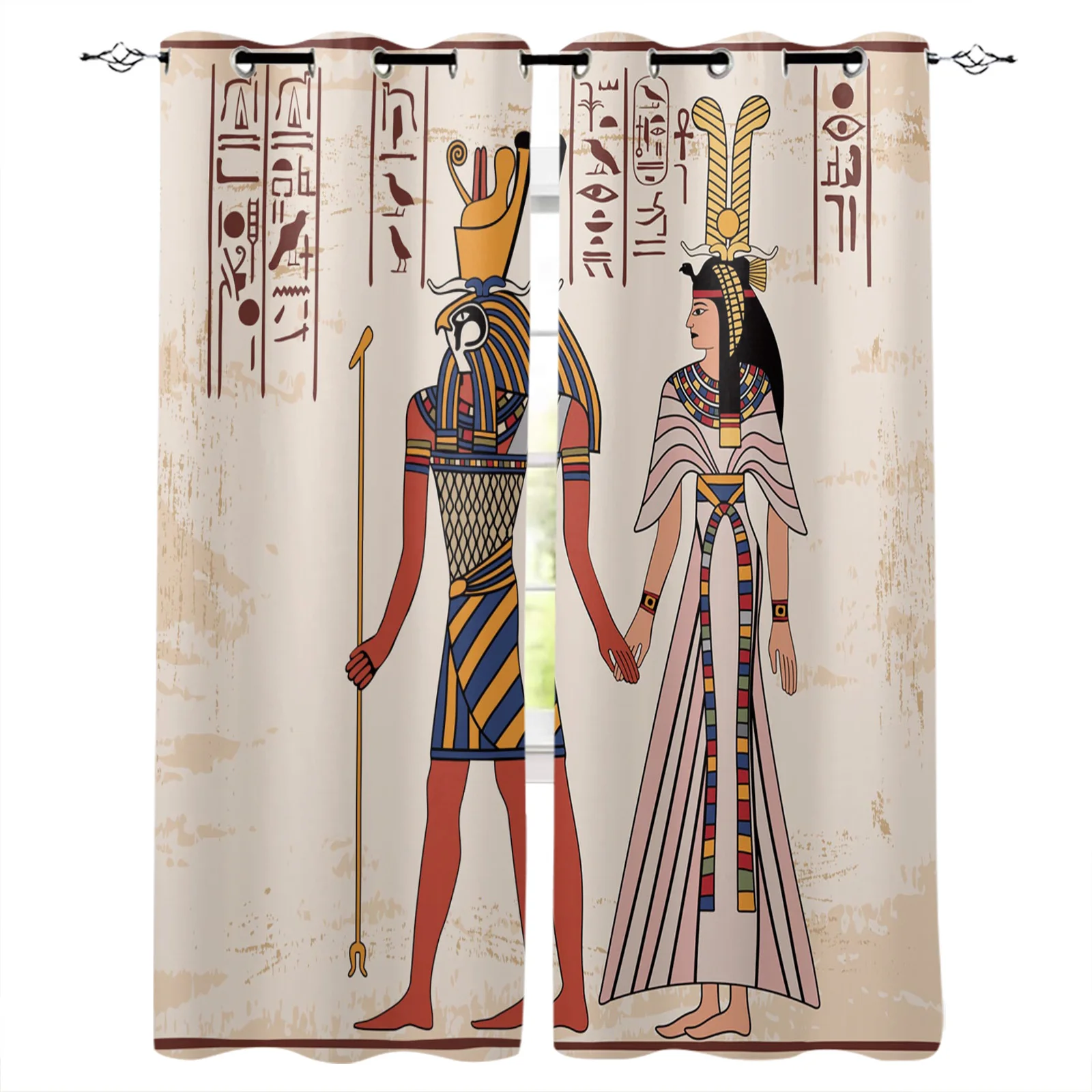 

Ancient Egyptian Culture Blackout Curtains Window Curtains For Bedroom Living Room Decor Window Treatments