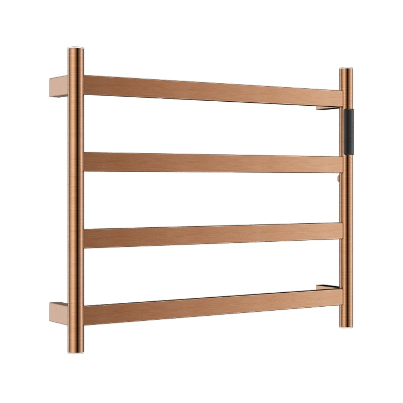 Description Picture 4 of itemHotel Brushed Wall Mount Towel Warmer Plug-in Bathroom Electric Heated Towel Drying Racks With Built-in Timer