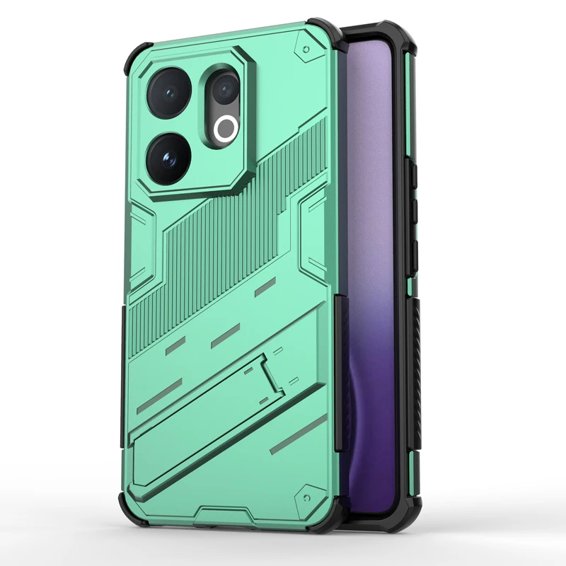 Punk Style Shockproof Rugged Armor Phone Case with Bracket