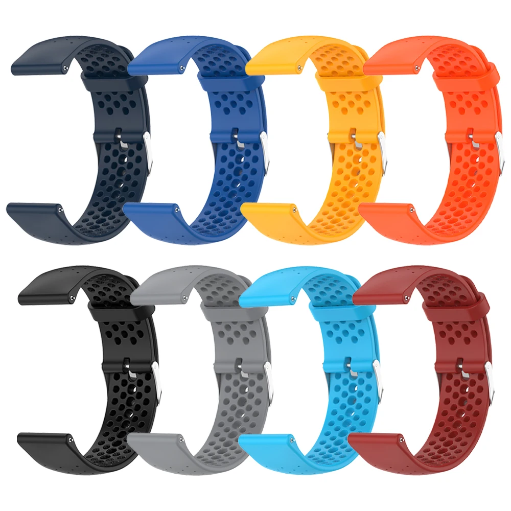 Sport Breathable Silicone Watch Strap - 20mm/22mm - Unisex