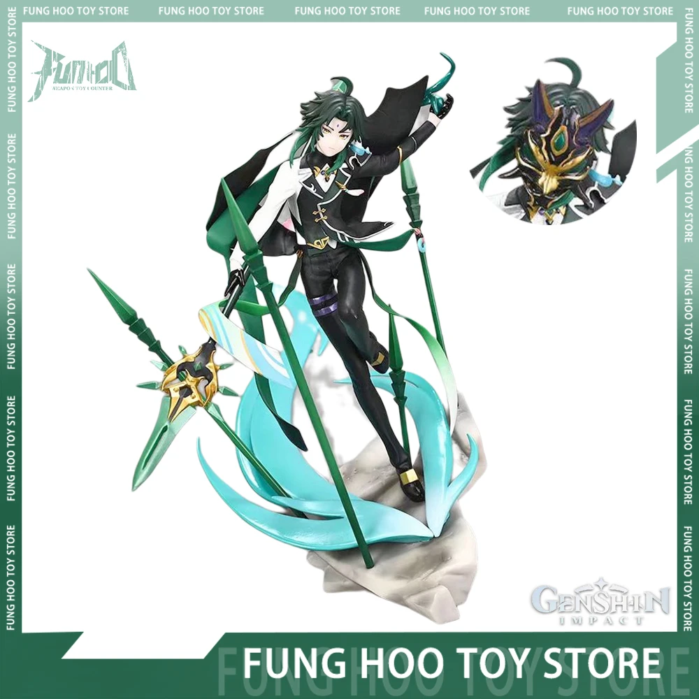 30cm Genshin Impact Xiao Anime Figure Xiao Figures Statue Figurine Pvc Model Doll Decoration