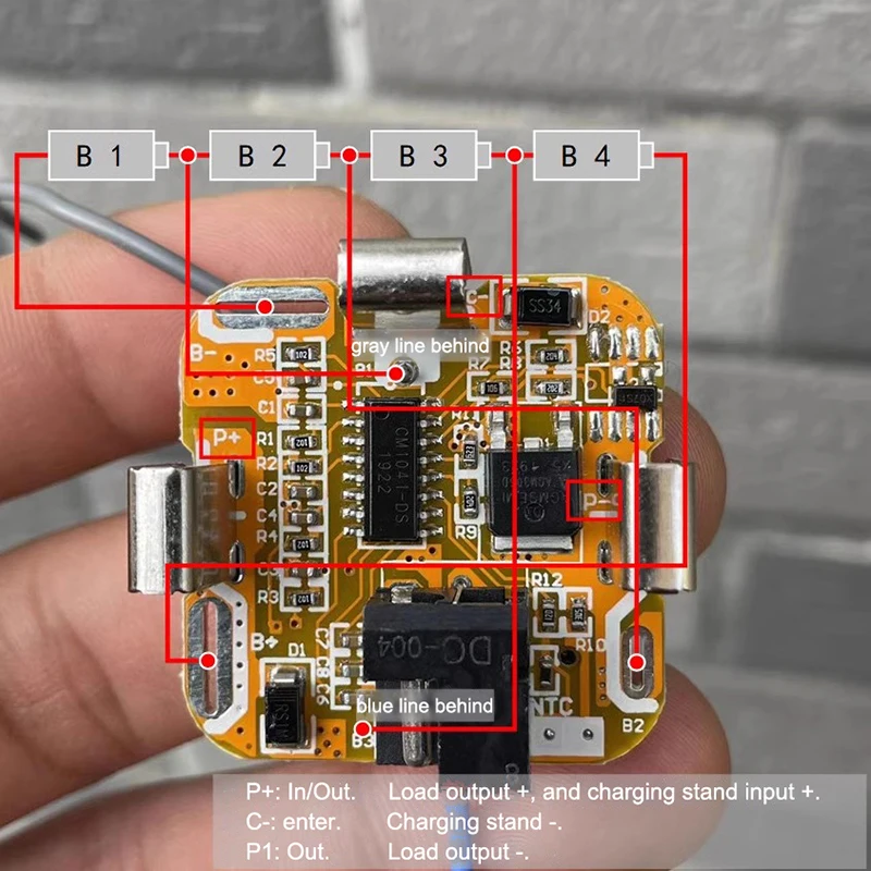 Nowy 4S BMS 14.4V bateria litowa wiertarka elektryczna elektronarzędzie płyta ochronna płyta ochronna ochrona przed przeładowaniem ręczny