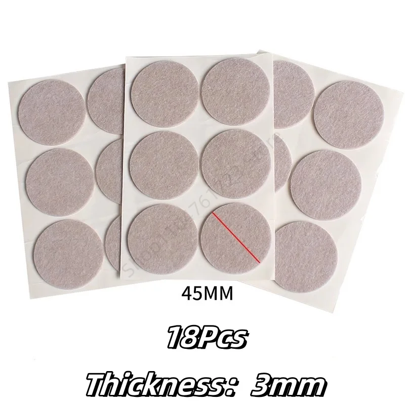 Felt Chair Leg Pads - Thick Non-slip Floor Scratch Protectors with Self-Adhesive Backing