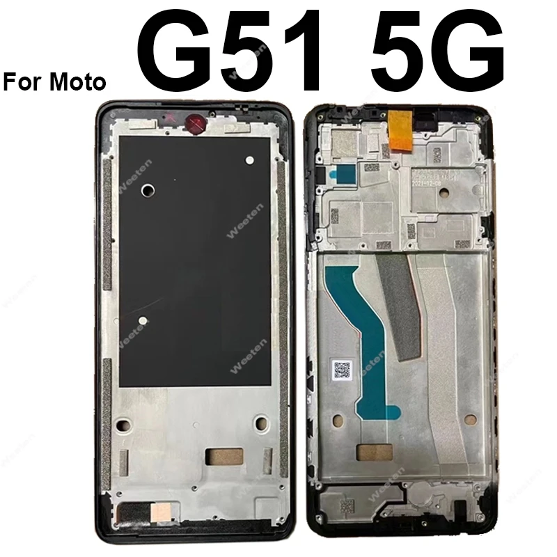 LCD 스크린 미들 프레임 베젤 플레이트 패널 섀시, 모토로라 모토 G31 G41 G51 G71 5G G71s LCD 전면 프레임 하우징 수리 부품