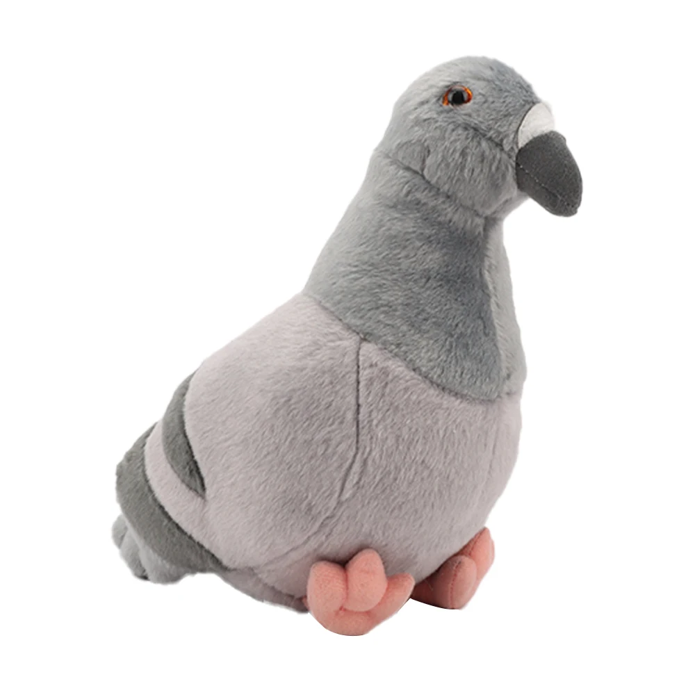 QYEHF Piccione Peluche,Piccione Bambola di Peluche Piccione Peluche Giocattoli Soft Animal,Peluche Collezionabile Adatto per Ragazzi e Ragazze Compleanno(20 cm
