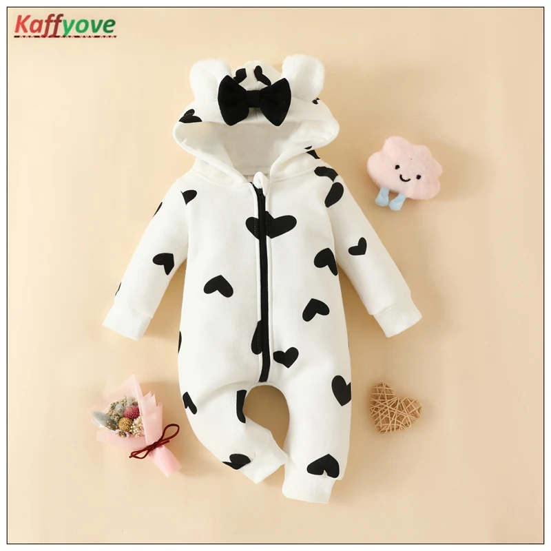 

Newborn Winter Autumn Romper Full Sleeve Infantil Hoodie Warm Think Baby Winter's Clothes Firts Baptism Birthday 3-18M Overalls