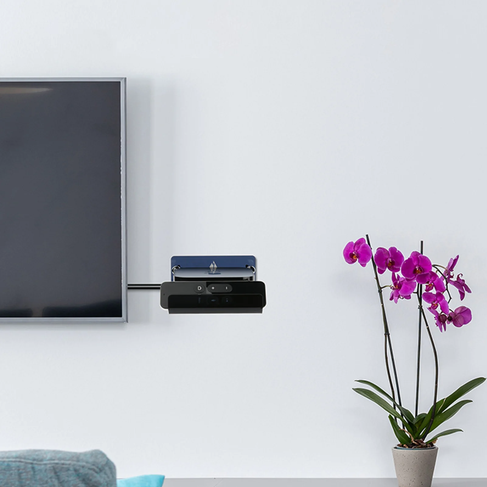 Compatibile Con Appletv 4K E Fire Tv Cube Mount Staffa Supporto Supporto Acrilico Rack Supporti A Parete Mensola Con Supporto Remoto