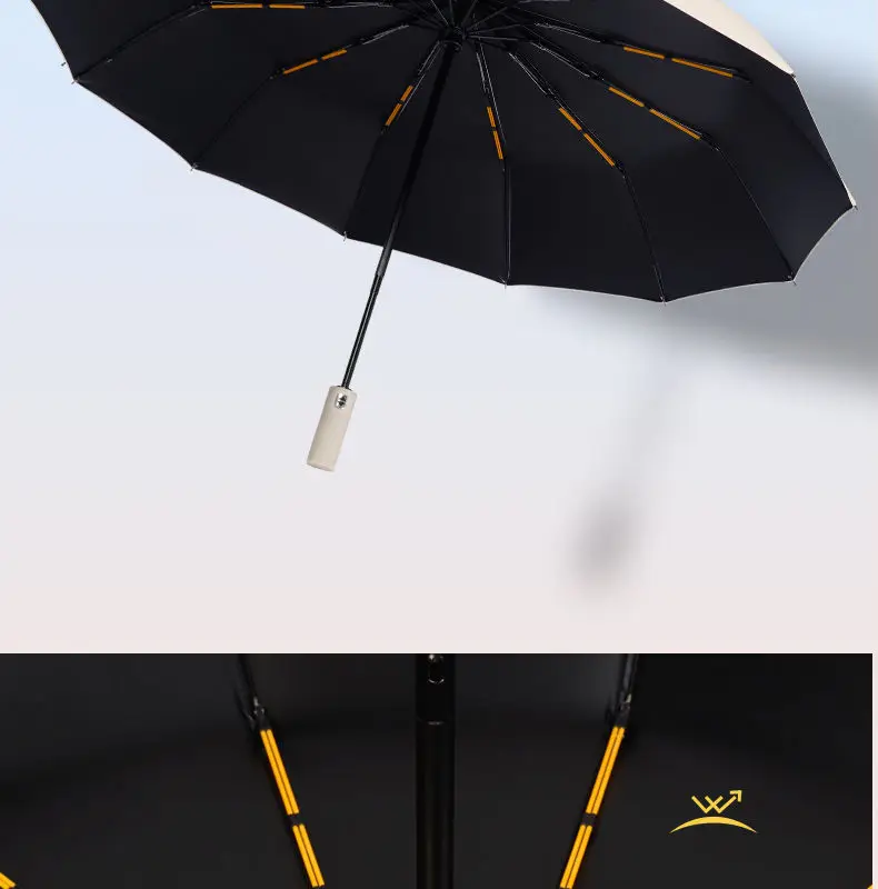 Reinforced 24-Bone Umbrella, Men's Business Strong And Durable Wind-resistant Umbrella, Anti-UV Sunscreen Umbrella Women's Sunny 10 Se9d4089ab5774fbeb21d5c64bfd06e824