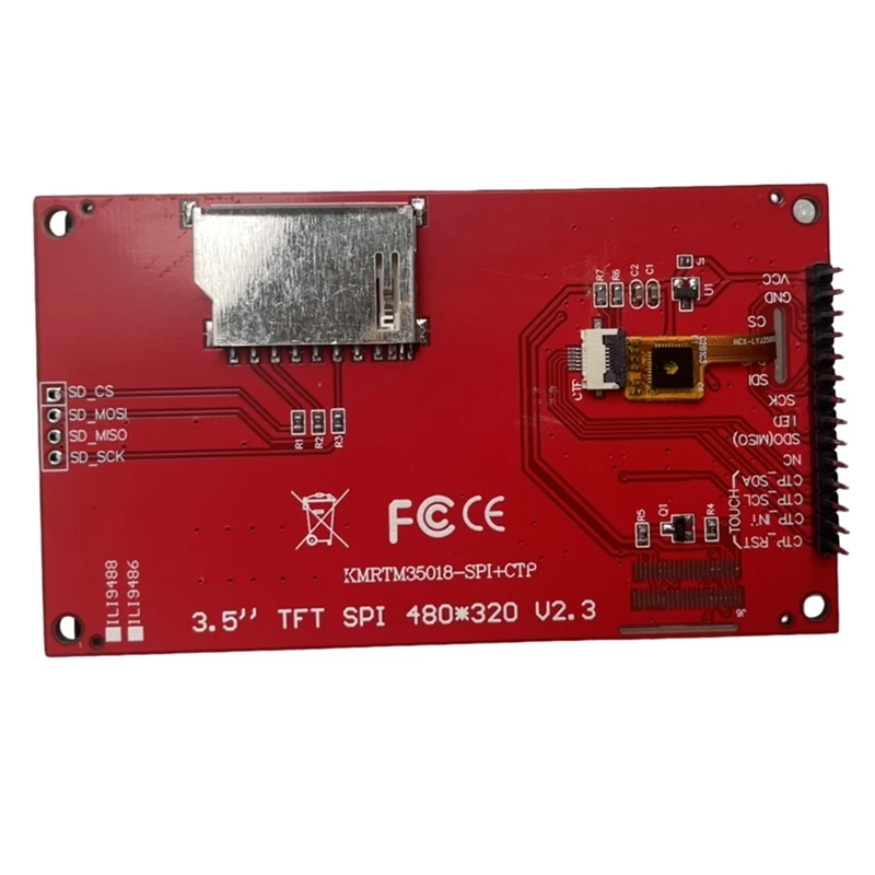 ٱ ޴ ÷ ,  ġ ũ, SPI  Ʈ, Ili9488, 3.5 ġ