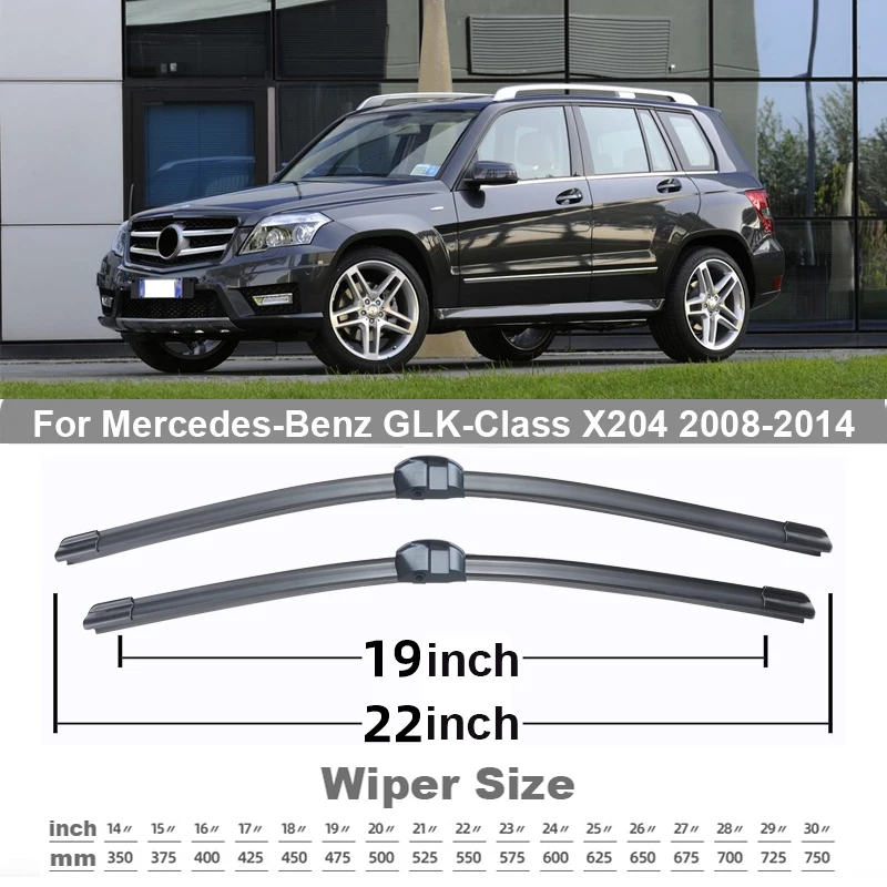 TONLINKER Car Wiper Blades For Mercedes Benz GLk-Class X204 2008-2013 2014  GLK 220CDI 350CDI 280 300 350 4MATIC Car Accessories