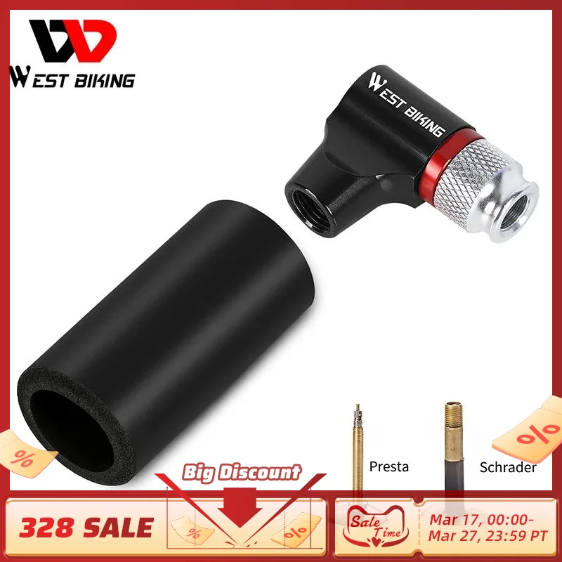 WEST BIKING портативный насос CO2
