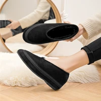 AIYUQI Winter Flat Shoes Women 2025 New Fur Lining Warm Women Snow Shoes Genuine Leather Comfortable Female Winter Ballet Shoes - Image 5