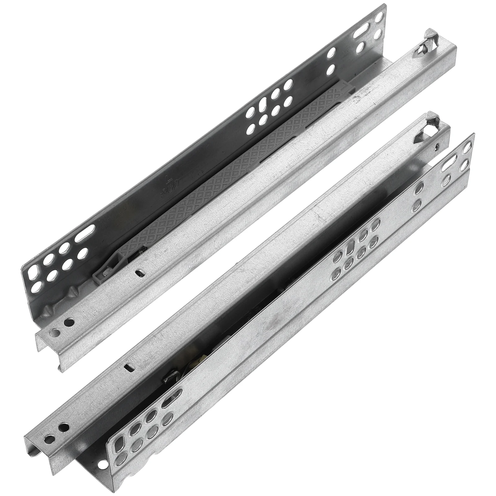 

2 Pcs Hidden Slide Silent Rails Buffer Drawer Kitchen Cabinets Closet Sliding Cold Rolled Steel Road Guide Mute Slideway