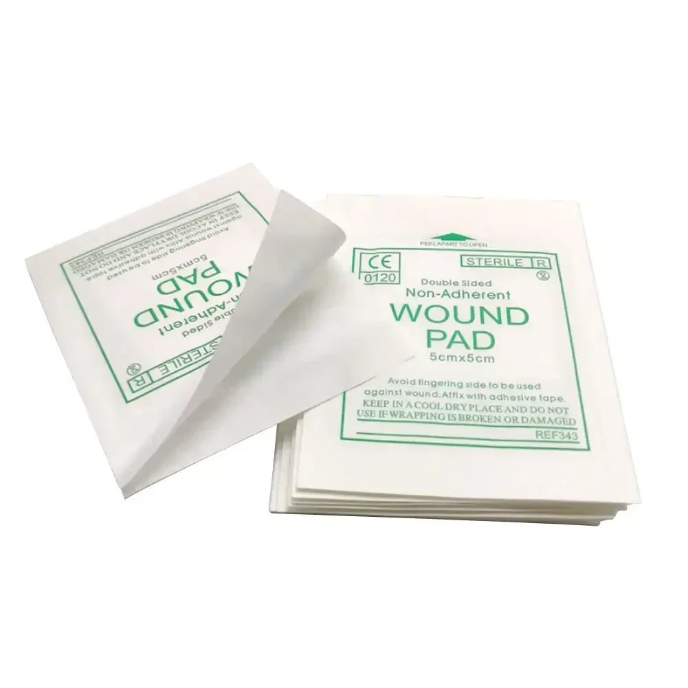 50/100pcs Sterile Medical Gauze Block Combat Hemostatic Wound Dressing Sterile Medical Gauze Pads Wound Care Baby Care Supplies 5