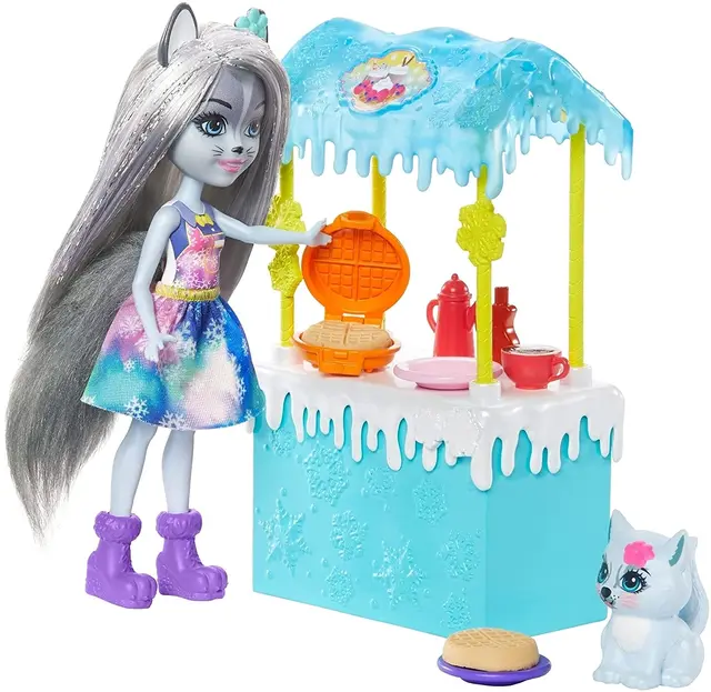Enchantimals Sunny Savanna Doll Ofelia Ostrich Kamilla Kangaroo Royap Deanna Dragon Family Brystal Bunny Playset Doll Girl Gift 4