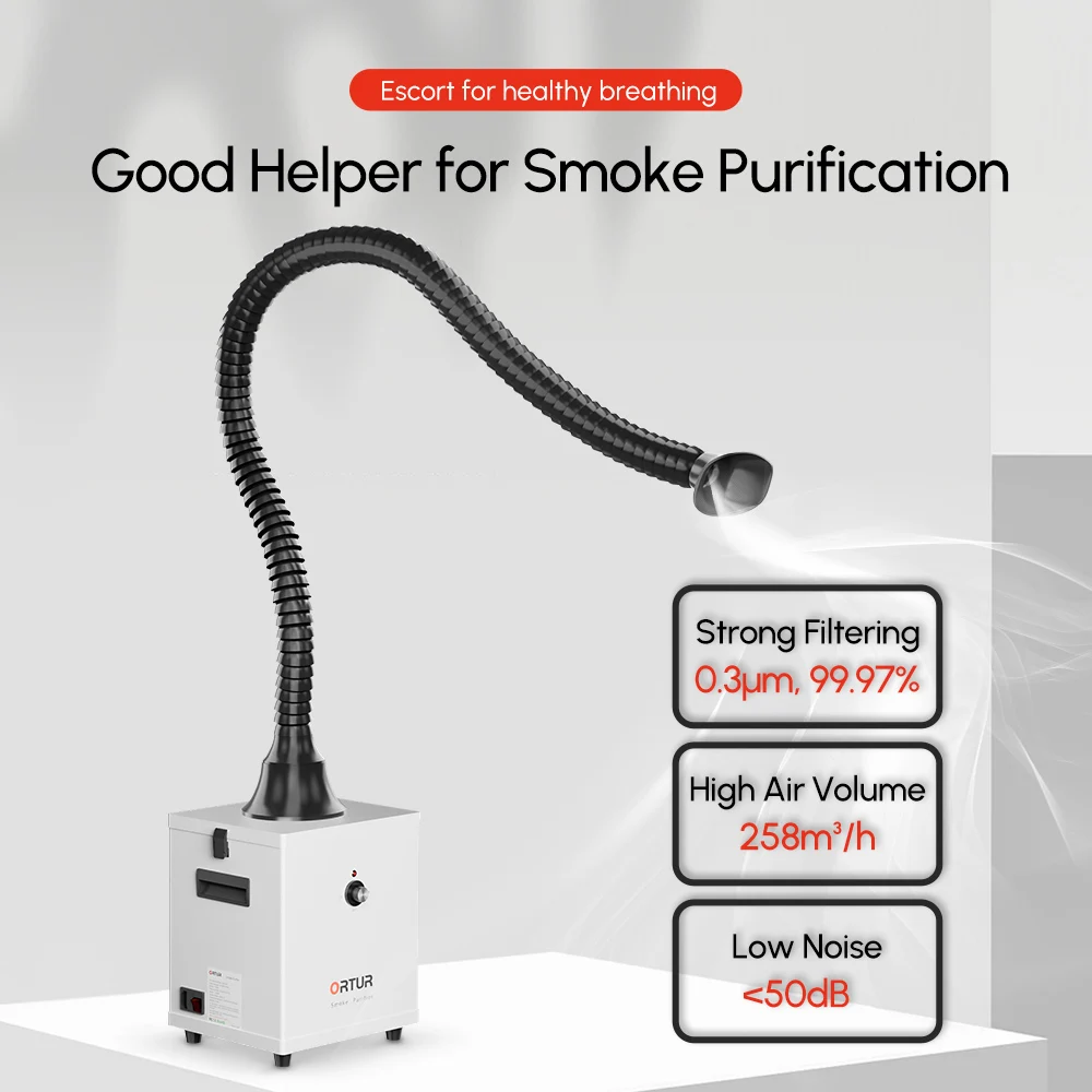 ORTUR Extractor 3 Filter Smoke Air Purifier 360° Arm for Laser