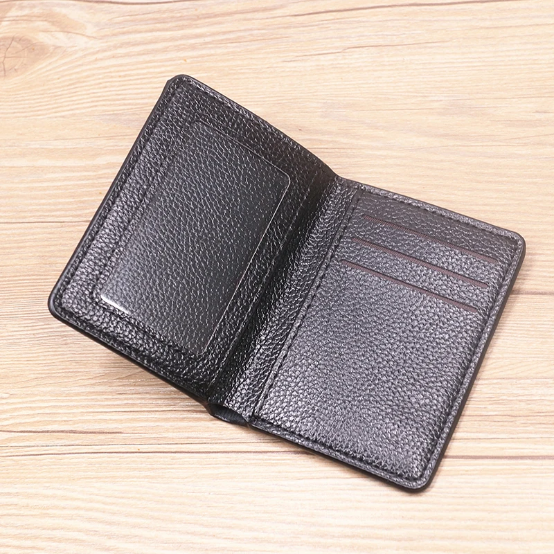 Premium Soft PU Leather Unisex Slim Bifold Wallet with ID and Card Holder